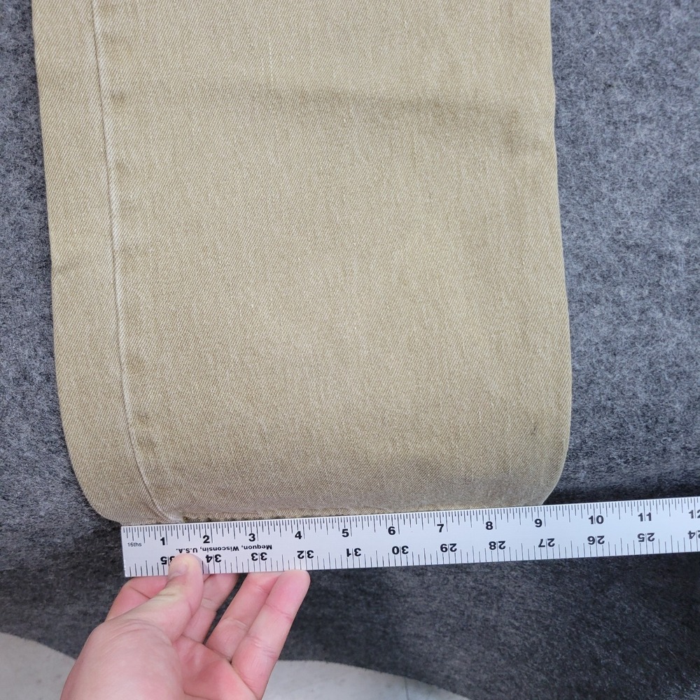 Levis 505 Jeans Mens 38X30 Tan Americana Y2K Workwear Blue Collar Everyday - Picture 11 of 12